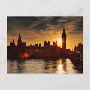 Carte Postale Vue de la ville la nuit   Londres, Angleterre