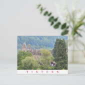 Carte postale vue de l'abbaye de Tintern (Debout devant)