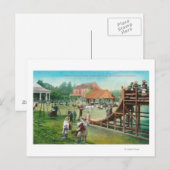 Carte Postale Vue de l'aire de jeux pour enfants (Devant / Derrière)