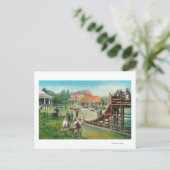 Carte Postale Vue de l'aire de jeux pour enfants (Debout devant)