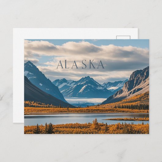 Carte Postale vue de l'alaska (Devant / Derrière)