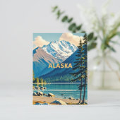 Carte Postale vue de l'alaska (Debout devant)