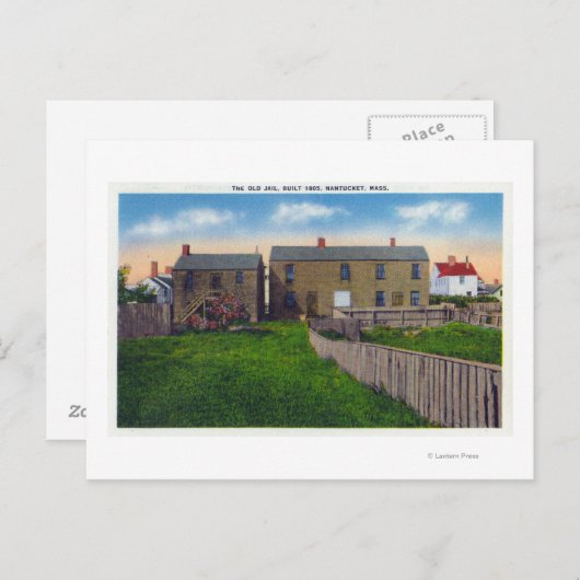 Carte Postale Vue de l'ancienne prison (Devant / Derrière)