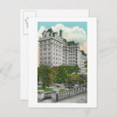 Carte Postale Vue de l'approche du Capitole du bâtiment de la NY (Devant / Derrière)