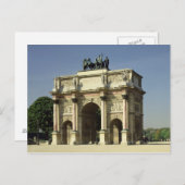 Carte Postale Vue de l'Arc de Triomphe du Carrousel (Devant / Derrière)