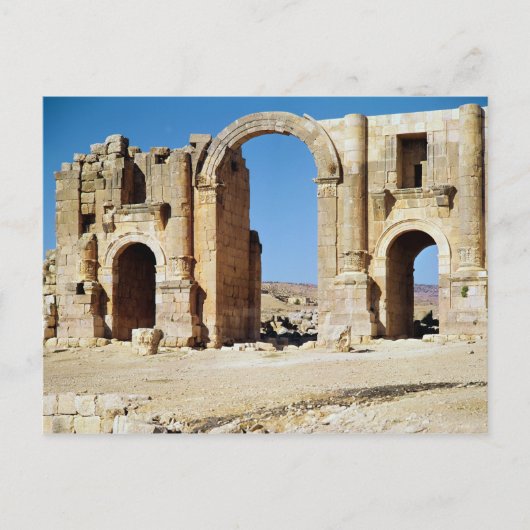 Carte Postale Vue de l'arc triomphal, construit c.129 AD (Devant)