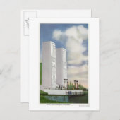 Carte Postale Vue de l'atterrissage et des pylônes (Devant / Derrière)