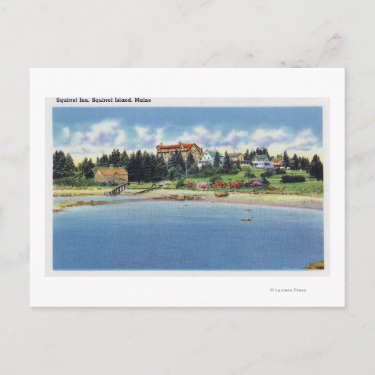 Carte Postale Vue de l'auberge Squirrel sur Squirrel Island (Devant)