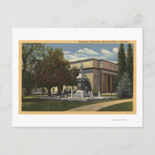 Carte Postale Vue de l'auditorium municipal (Devant)