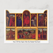 Carte Postale Vue De L'Autel Ouvert Par Hubert Van Eyck (Devant)