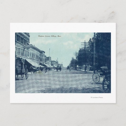 Carte Postale Vue de l'avenue MontanaBillings, MT (Devant)