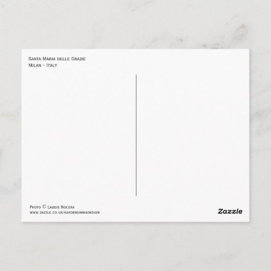 Carte Postale Vue de l'église Père Noël Maria delle Grazie - Mil (Dos)