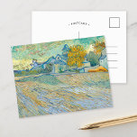 Carte Postale Vue de l'église Saint-Paul | Van Gogh<br><div class="desc">Vue de l'église Saint-Paul-de-Mausole (1889) par l'artiste post-impressionniste néerlandais Vincent Van Gogh. L'oeuvre d'origine est une huile sur toile représentant un paysage abstrait avec un bâtiment de l'église dans l'arrière - plan. Utilisez les outils de conception pour ajouter du texte personnalisé ou personnaliser l'image.</div>