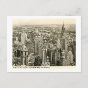 Carte Postale Vue de l'Empire State Bldg., New York Vintage