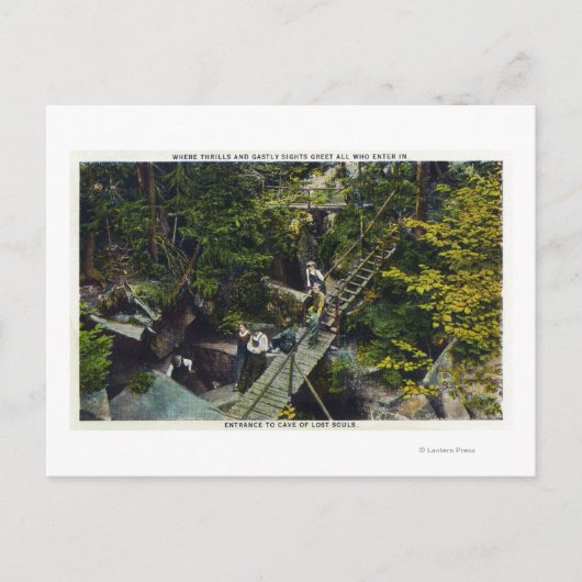 Carte Postale Vue de l'entrée de la grotte des âmes perdues (Devant)