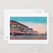 Carte Postale Vue de l'est de Hewitt Avenue Everett, WA (Devant / Derrière)