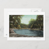 Carte Postale Vue de l'étang de grenouille commune de Boston # 2 (Devant / Derrière)