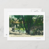 Carte Postale Vue de l'étang Hot Springs (Devant / Derrière)