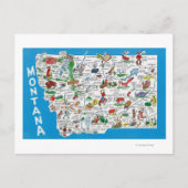 Carte Postale Vue de l'état avec des dessins, des points Pittore (Devant)