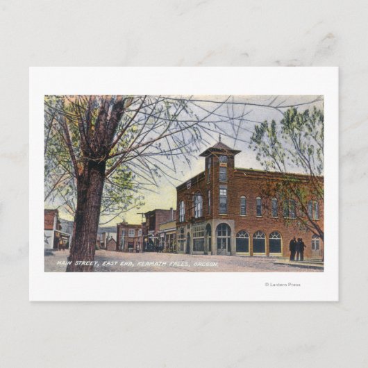 Carte Postale Vue de l'extrémité est de la rue principaleChutes  (Devant)