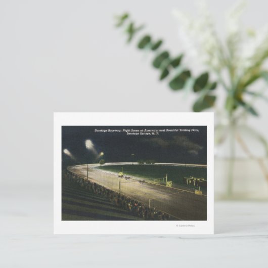 Carte Postale Vue de l'hippodrome de nuit (Debout devant)