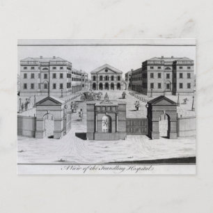 Carte Postale Vue de l'hôpital Fondateur, 1756