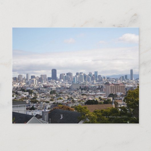 Carte Postale Vue de l'horizon de San Francisco (Devant)
