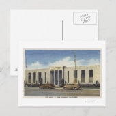 Carte Postale Vue de l'hôtel de ville (Devant / Derrière)