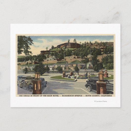 Carte Postale Vue de l'hôtel principal à Richardson Springs (Devant)