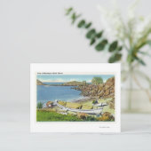 Carte Postale Vue de l'île de Monhegan, scène de plage (Debout devant)