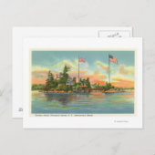 Carte Postale Vue de l'île de Zavikon (Devant / Derrière)