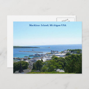 Carte Postale Vue de l'île Mackinac, Michigan États-Unis