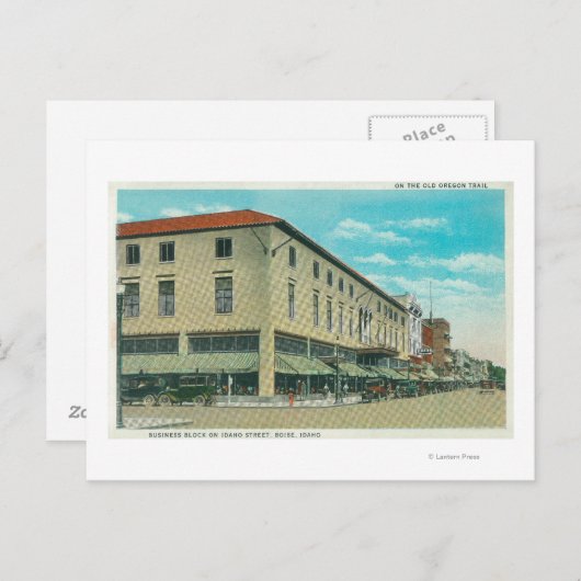 Carte Postale Vue de l'immeuble d'affaires de la rue Idaho (Devant / Derrière)