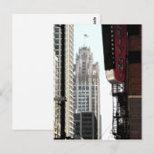 Carte Postale Vue de l'immeuble Wrigley (Devant / Derrière)