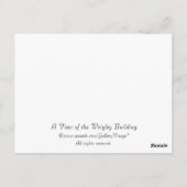 Carte Postale Vue de l'immeuble Wrigley (Dos)