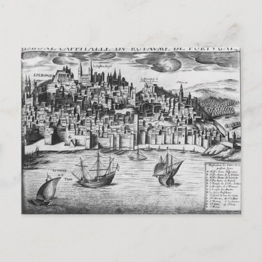 Carte Postale Vue de Lisbonne (Devant)
