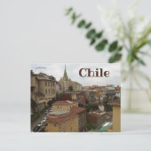 Carte Postale Vue de l'oeil des oiseaux de Valparaiso Chili (Debout devant)