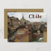 Carte Postale Vue de l'oeil des oiseaux de Valparaiso Chili (Devant / Derrière)
