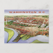 Carte Postale Vue de l'oeil d'oiseau de Washington, D.C. (1901) (Devant)