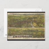 Carte Postale Vue de l'oeil d'oiseaux de Los Angeles en Californ (Devant / Derrière)