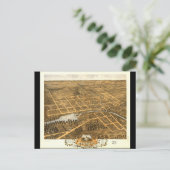 Carte Postale Vue de l'oeil d'oiseaux de Naperville (1869) (Debout devant)