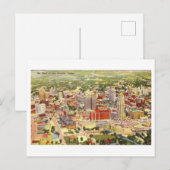 Carte Postale Vue de l'oeil d'oiseaux de San Antonio, Texas, Vin (Devant / Derrière)