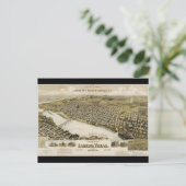 Carte Postale Vue de l'oeil d'oiseaux sur la ville de Laredo Tex (Debout devant)