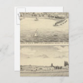 Carte Postale Vue de l'oiseau sur Montello (Devant / Derrière)