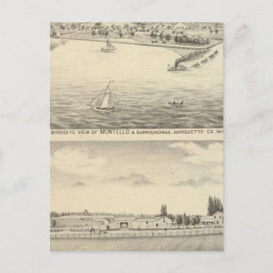 Carte Postale Vue de l'oiseau sur Montello