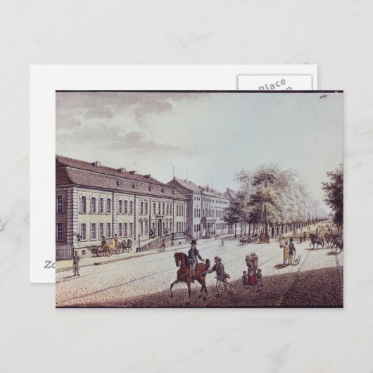 Carte Postale Vue de l'Opéra, Berlin (Devant / Derrière)