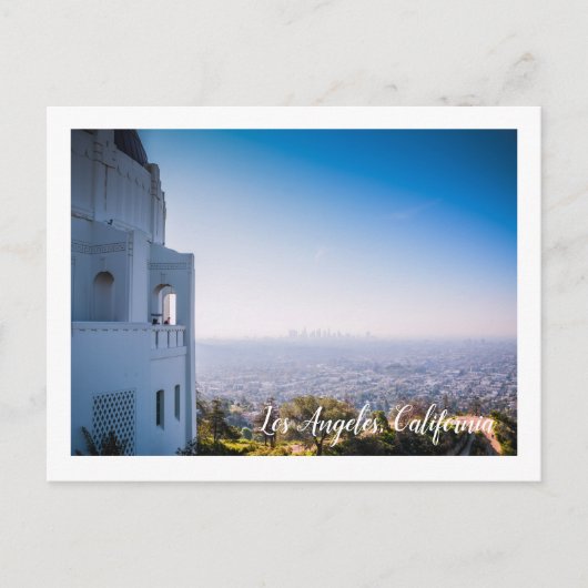 Carte Postale Vue de Los Angeles depuis l'Observatoire Griffith (Devant)