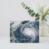 Carte Postale Vue de l'ouragan Florence depuis l'espace (Debout devant)