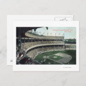 Carte Postale Vue de l'Upper Bleacher sur le terrain de baseball (Devant / Derrière)