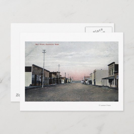Carte Postale Vue de Main Street (Devant / Derrière)